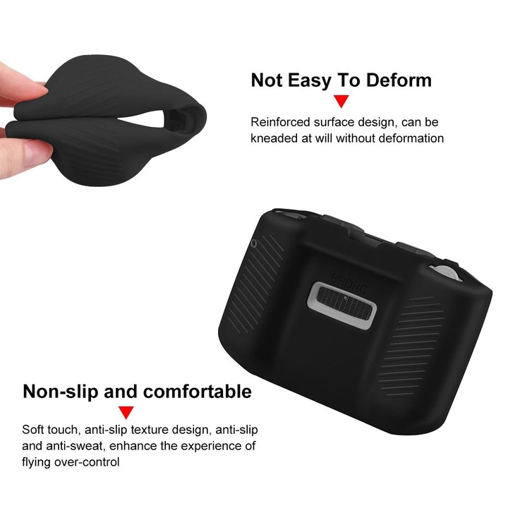 PULUZ Shockproof Anti-scratch Silicone Case with Neck Strap For DJI Neo / Mini 3 / 3 Pro / Mavic 3 / Air 2S / Mini 2 RC-N2 / RC-