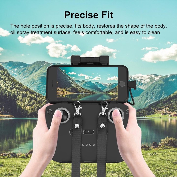 PULUZ Shockproof Anti-scratch Silicone Case with Neck Strap For DJI Neo / Mini 3 / 3 Pro / Mavic 3 / Air 2S / Mini 2 RC-N2 / RC-