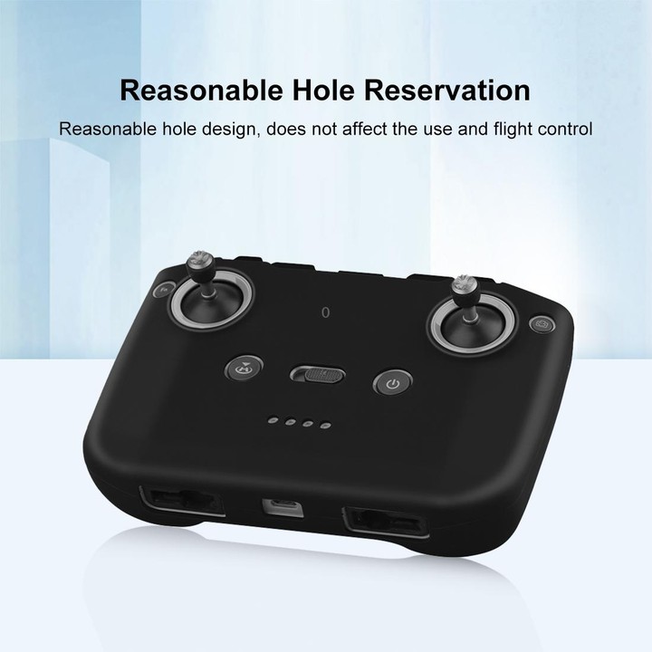 PULUZ Shockproof Anti-scratch Silicone Case with Neck Strap For DJI Neo / Mini 3 / 3 Pro / Mavic 3 / Air 2S / Mini 2 RC-N2 / RC-