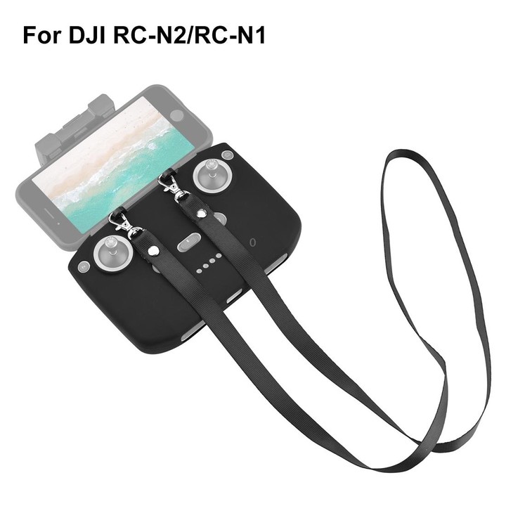 PULUZ Shockproof Anti-scratch Silicone Case with Neck Strap For DJI Neo / Mini 3 / 3 Pro / Mavic 3 / Air 2S / Mini 2 RC-N2 / RC-