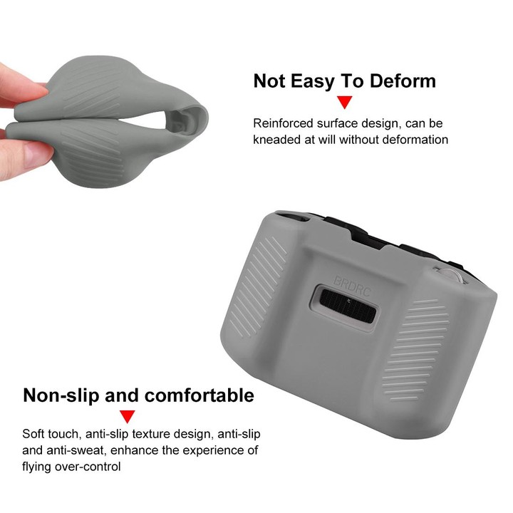PULUZ Shockproof Anti-scratch Silicone Case with Neck Strap For DJI Neo / Mini 3 / 3 Pro / Mavic 3 / Air 2S / Mini 2 RC-N2 / RC-