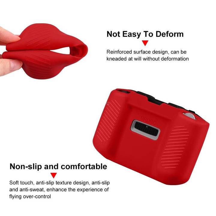 PULUZ Shockproof Anti-scratch Silicone Case with Neck Strap For DJI Neo / Mini 3 / 3 Pro / Mavic 3 / Air 2S / Mini 2 RC-N2 / RC-