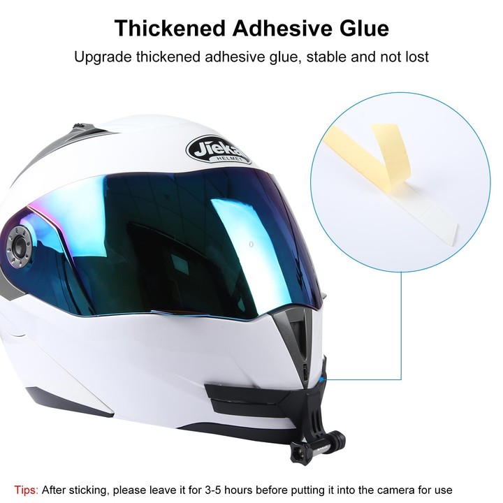 PULUZ Bending Action Camera Motorcycle Helmet Chin Mount (Black)