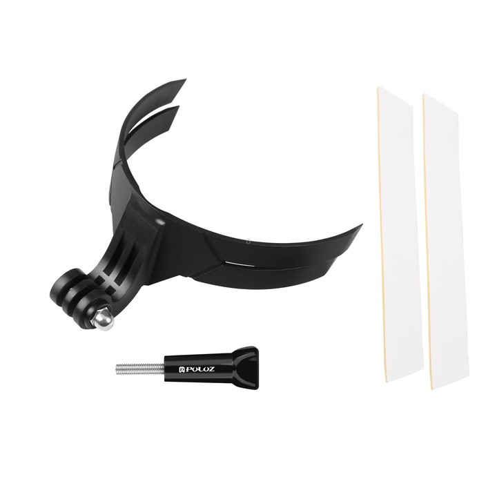 PULUZ Bending Action Camera Motorcycle Helmet Chin Mount (Black)