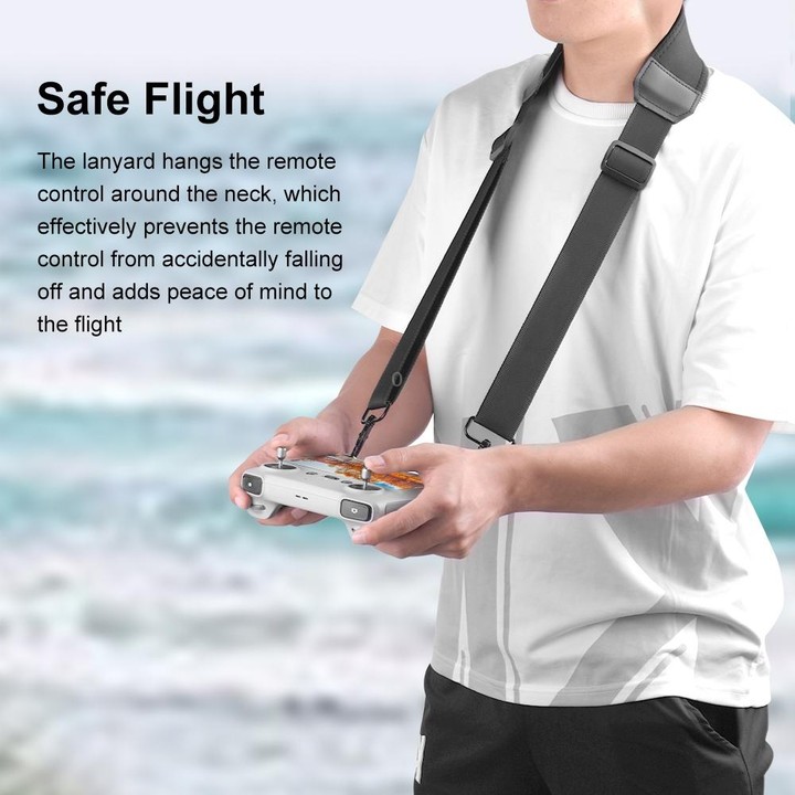 PULUZ Neck Lanyard Strap for DJI RC 2 / RC 1 / Air 3 / Mini 4 Pro / Mini 3 Pro / Air 2S / Air 2 / Mavic 2 Screen Remote Control