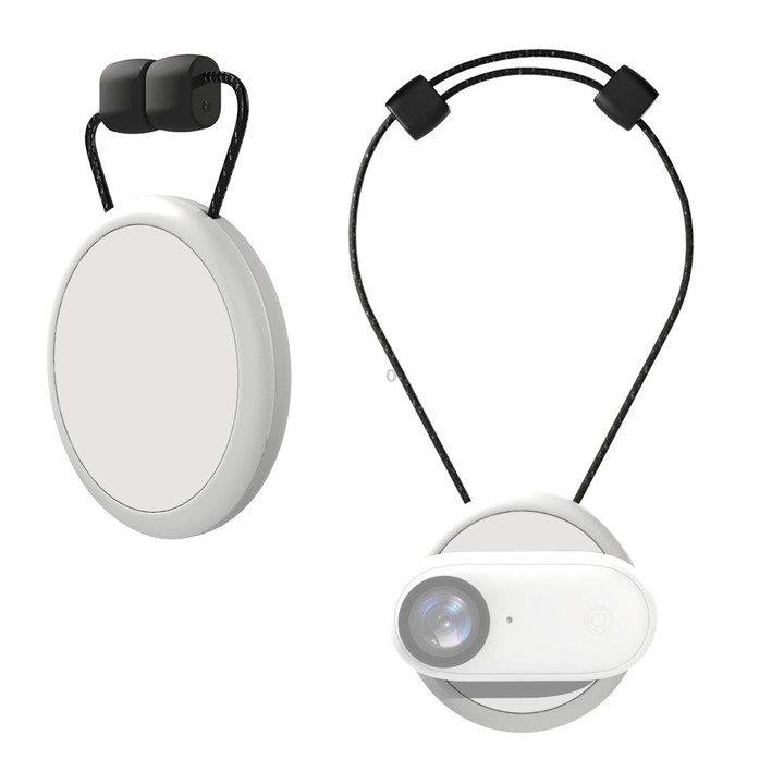 For Insta360 GO 3 / GO 3S PULUZ Magnetic Pendant Holder Quick Release Neck Strap (White)