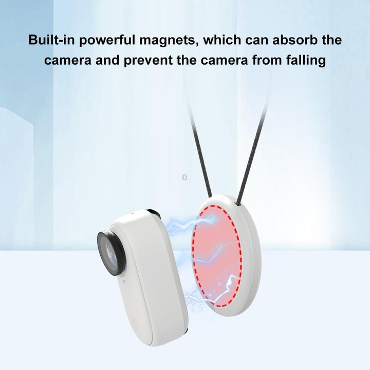 For Insta360 GO 3 / GO 3S PULUZ Magnetic Pendant Holder Quick Release Neck Strap (White)