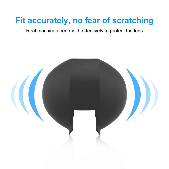 For Insta360 X4 Air / X4 / X3 PULUZ Invisible Dive Case Lens Guard Silicone Protective Cover (Black)