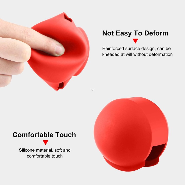 For Insta360 X4 Air / X4 / X3 PULUZ Invisible Dive Case Lens Guard Silicone Protective Cover (Red)