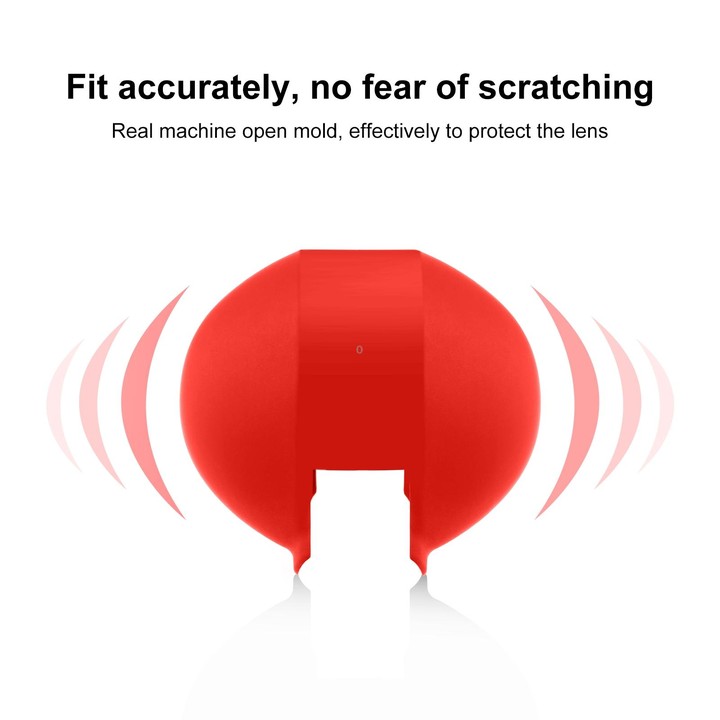 For Insta360 X4 Air / X4 / X3 PULUZ Invisible Dive Case Lens Guard Silicone Protective Cover (Red)