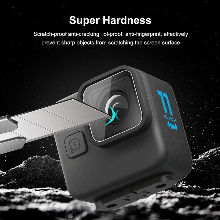 For GoPro Hero11 Black Mini PULUZ 2pcs Lens Tempered Glass Film(Transparent)