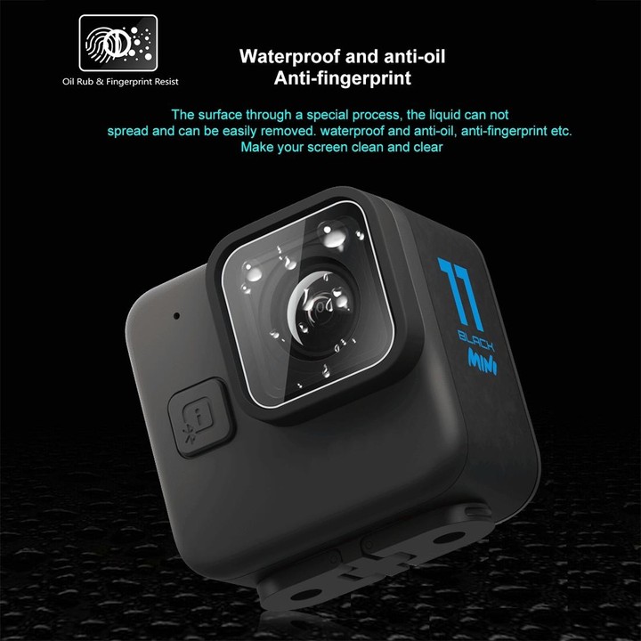 For GoPro Hero11 Black Mini PULUZ 2pcs Lens Tempered Glass Film(Transparent)