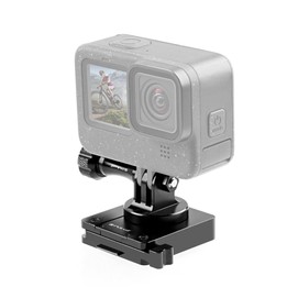 PULUZ Aluminum Quick Release Bracket NVG Helmet Mount for GoPro and Other Action Cameras (Black)