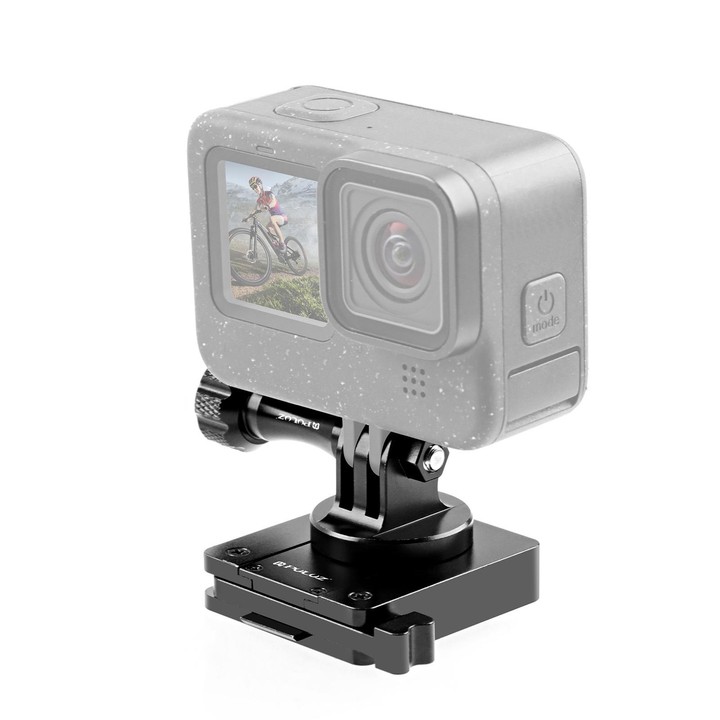 PULUZ Aluminum Quick Release Bracket NVG Helmet Mount for GoPro and Other Action Cameras (Black)