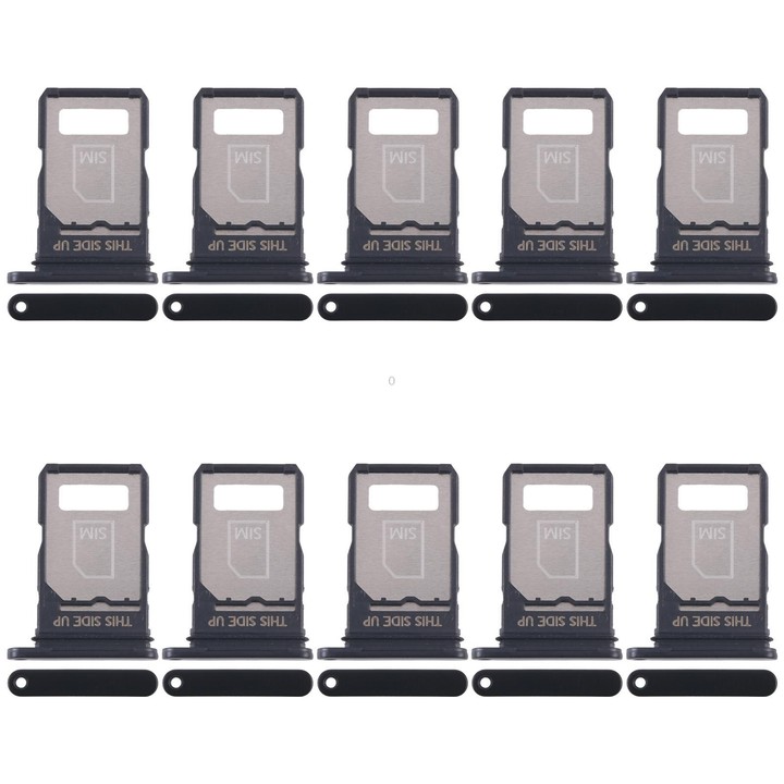 For Motorola Edge 40 Neo XT2307-1 10pcs Original SIM Card Tray (Black)