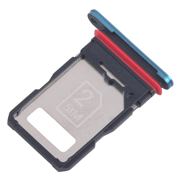 For Motorola Edge 40 Neo XT2307-1 10pcs Original SIM Card Tray (Blue)