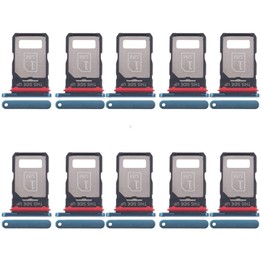 For Motorola Edge 40 Neo XT2307-1 10pcs Original SIM Card Tray (Blue)