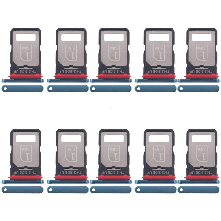For Motorola Edge 40 Neo XT2307-1 10pcs Original SIM Card Tray (Blue)