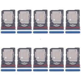 For Motorola Edge 60 10pcs Original SIM Card Tray + SIM Card Tray / Micro SD Card Tray (Blue)