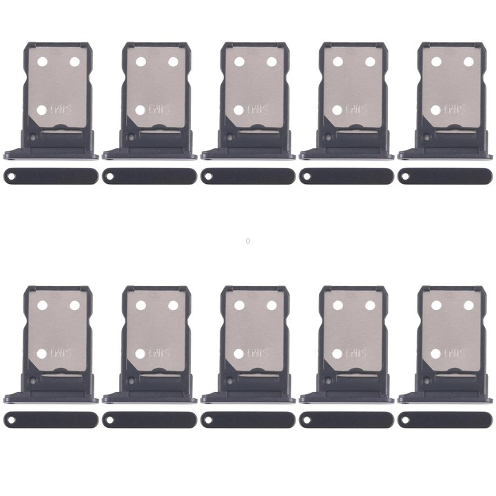 For OPPO Reno8 5G CPH2359 10pcs Original SIM Card Tray + SIM Card Tray (Black)
