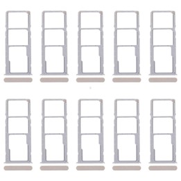 For Realme Narzo N53 4G 10pcs Original SIM Card Tray + SIM Card Tray + Micro SD Card Tray (Gold)