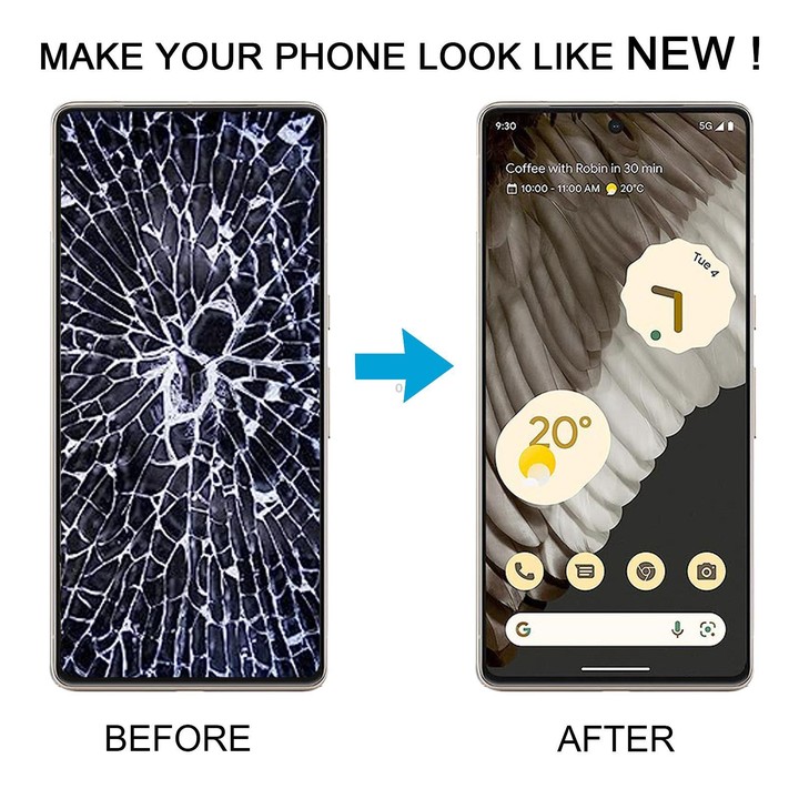 For Google Pixel 7 Pro GP4BC GE2AE Original LCD Screen Digitizer Full Assembly with Frame, Including Fingerprint Flex Cable