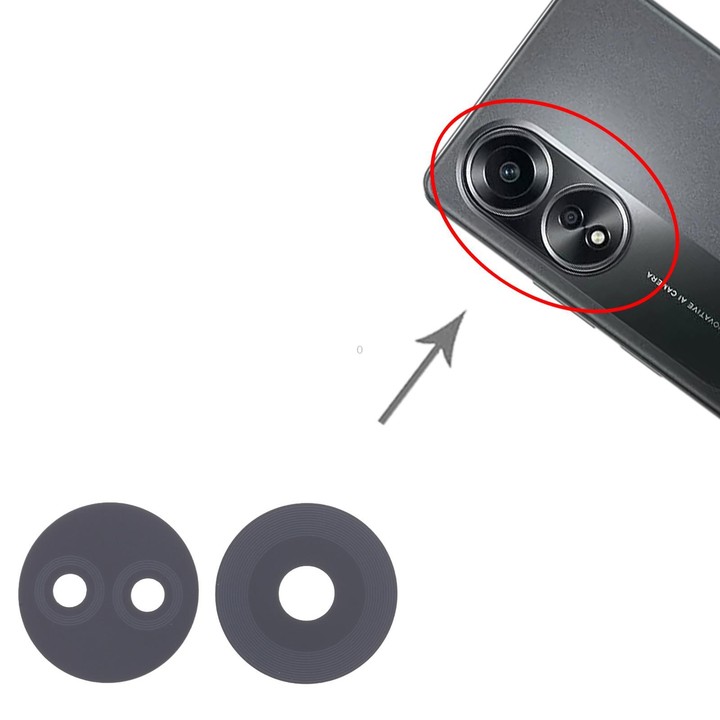 For OPPO A78 4G CPH2565 10pcs Back Camera Lens
