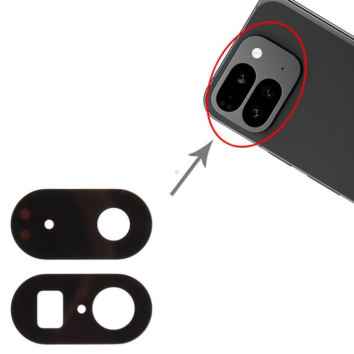 For Google Pixel 9 Pro Fold 10pcs Back Camera Lens