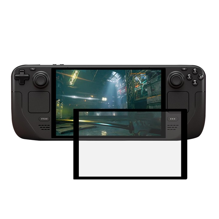 For Steam Deck Original Front Screen Outer Glass Lens, Frosted Version