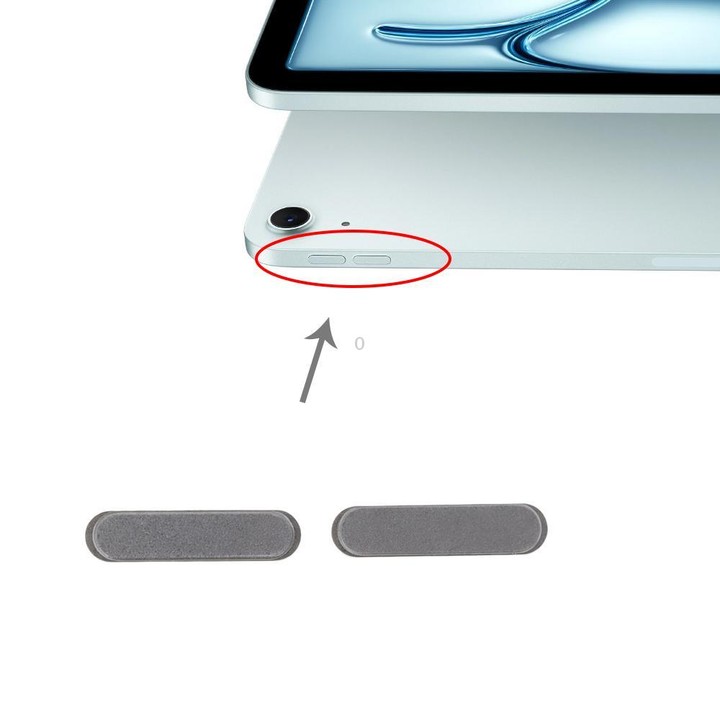 For iPad Air 11 / Air 13 2026 2025 2024 Volume Control Button (Dark Gray)