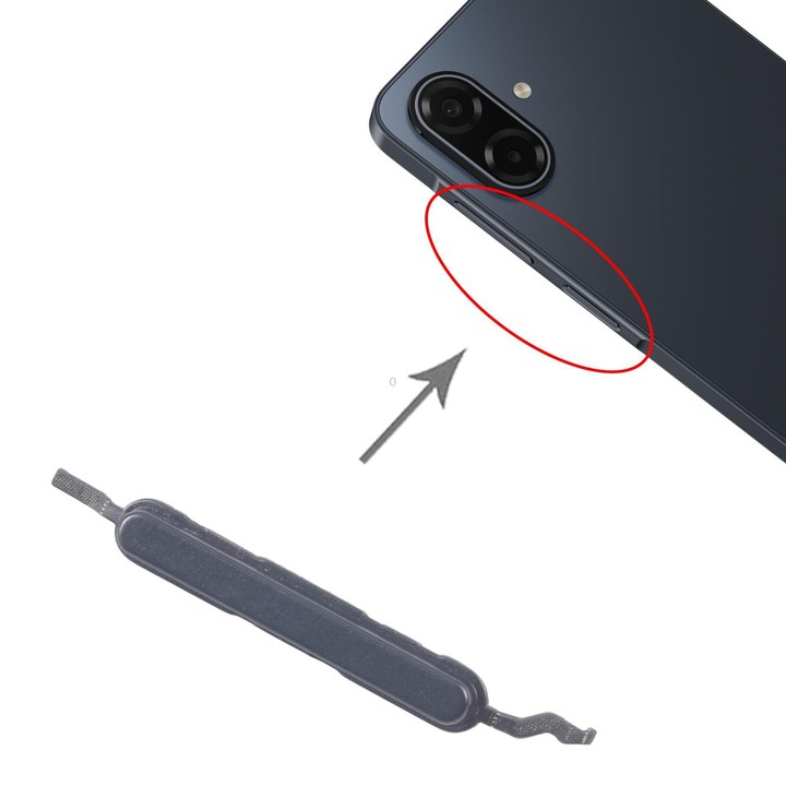 For Samsung Galaxy A07 4G SM-A075F 10pcs Volume Control Button (Black)