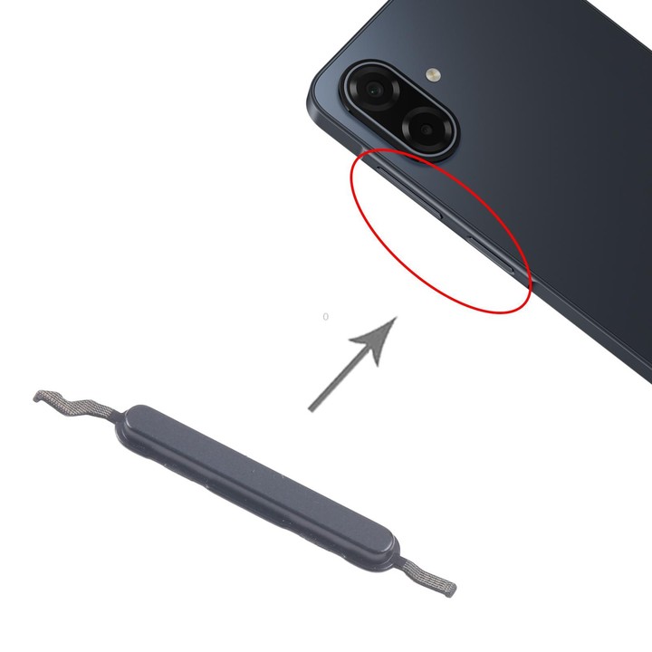 For Samsung Galaxy A07 5G SM-A076B 10pcs Volume Control Button (Black)