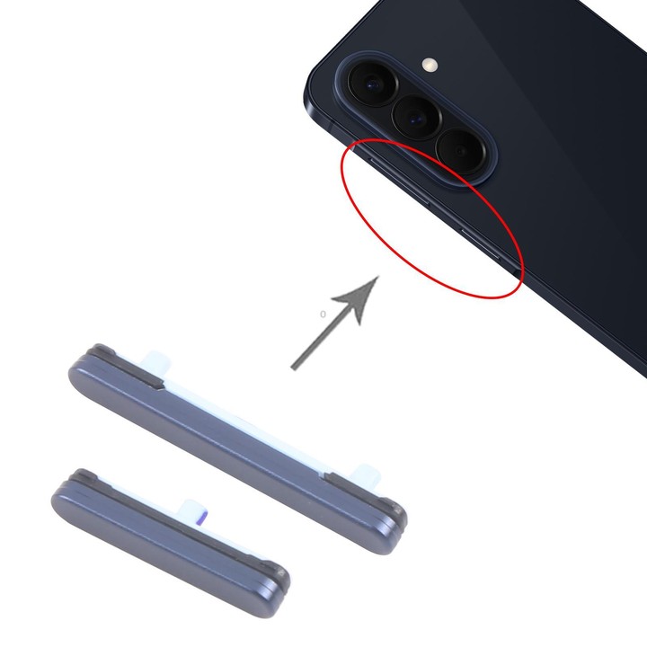 For Samsung Galaxy A57 SM-A576B 10set Power Button and Volume Control Button (Blue)