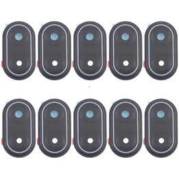 For Samsung Galaxy A07 5G SM-A076B 10pcs Rear Camera Lens Cover (Black)