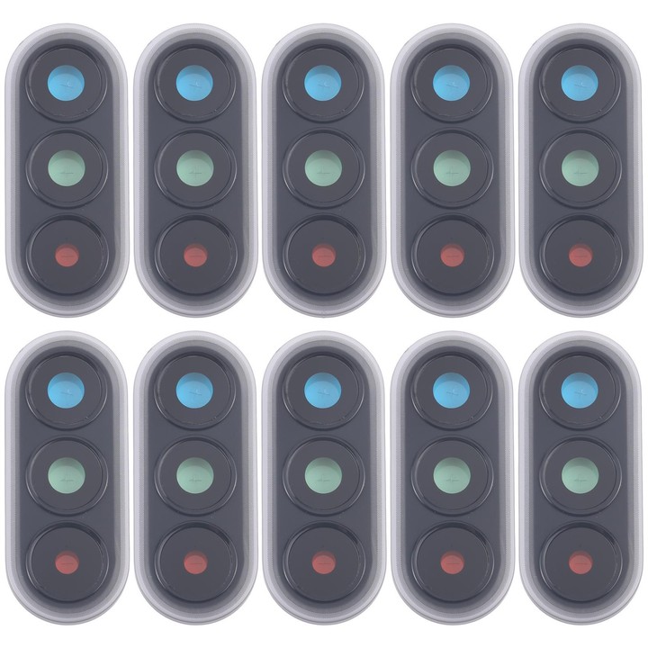 For Samsung Galaxy A37 SM-A376B 10pcs Rear Camera Lens Cover (Black)
