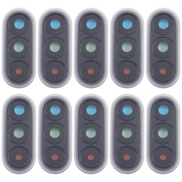 For Samsung Galaxy A57 SM-A576B 10pcs Rear Camera Lens Cover (Black)