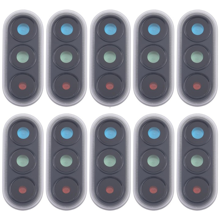 For Samsung Galaxy A57 SM-A576B 10pcs Rear Camera Lens Cover (Black)