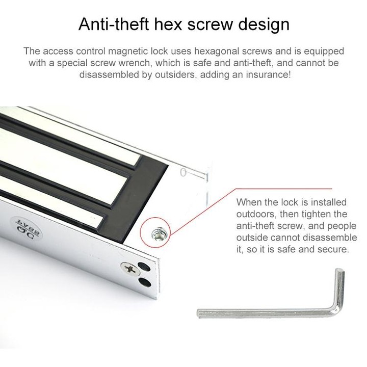YH-280 Single Door Magnetic Lock With LED (600Lbs)