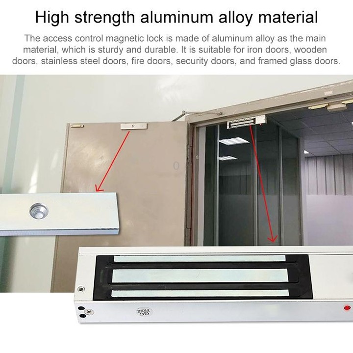 YH-280 Single Door Magnetic Lock With LED (600Lbs)