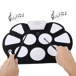 W758 USB 2.0 MIDI Soft Roll-up Drum Kit, Size: 38.2 x 27.6cm
