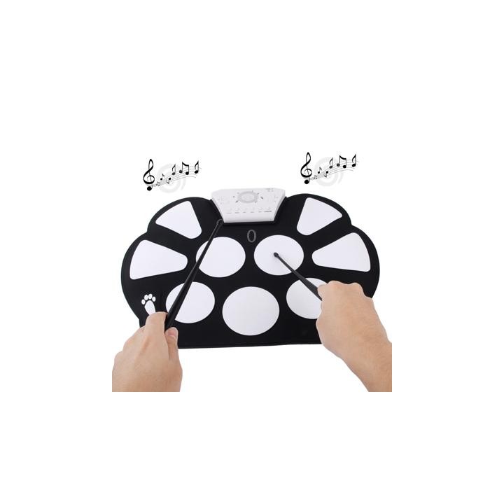 W758 USB 2.0 MIDI Soft Roll-up Drum Kit, Size: 38.2 x 27.6cm