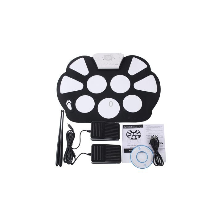 W758 USB 2.0 MIDI Soft Roll-up Drum Kit, Size: 38.2 x 27.6cm