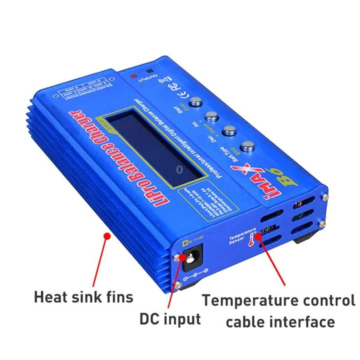 iMax B6 Digital LCD RC Lipo NiMh Battery Balance Charger(Blue)