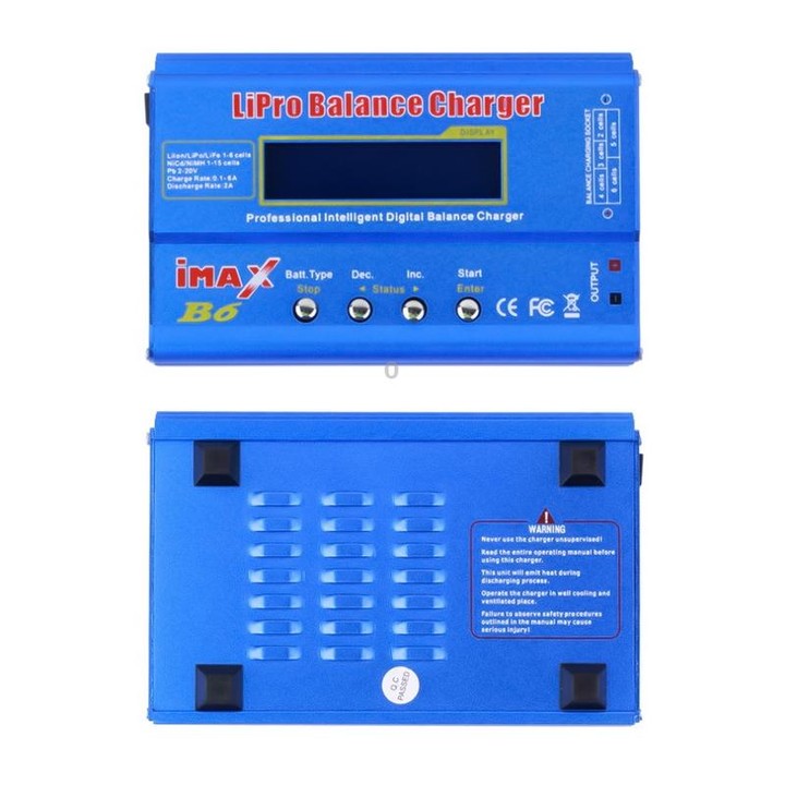 iMax B6 Digital LCD RC Lipo NiMh Battery Balance Charger(Blue)