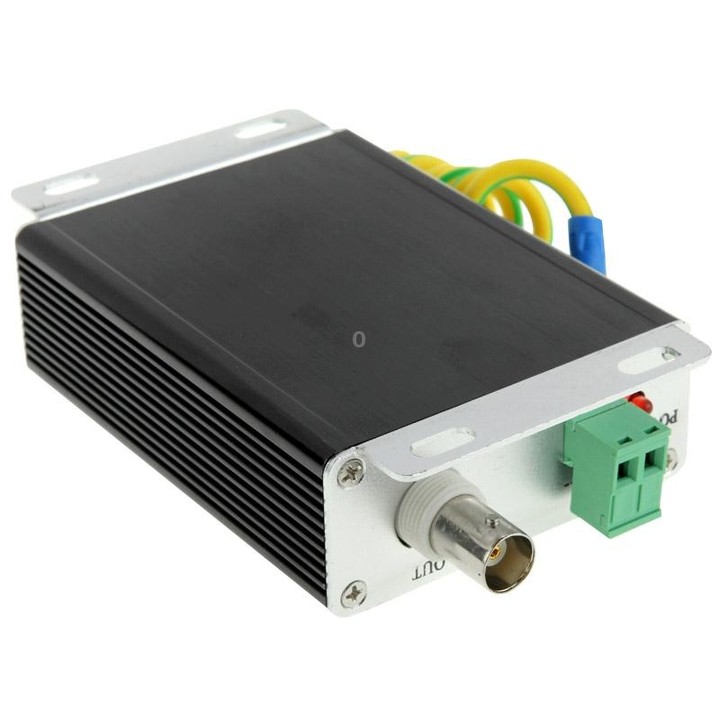 FSPD-02 2 in 1 CCTV Video Monitor Surge Arrester(Black)
