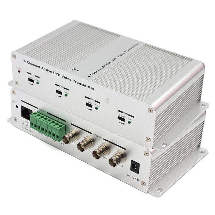 4 Channel Active UTP Video Transmitter(Silver)