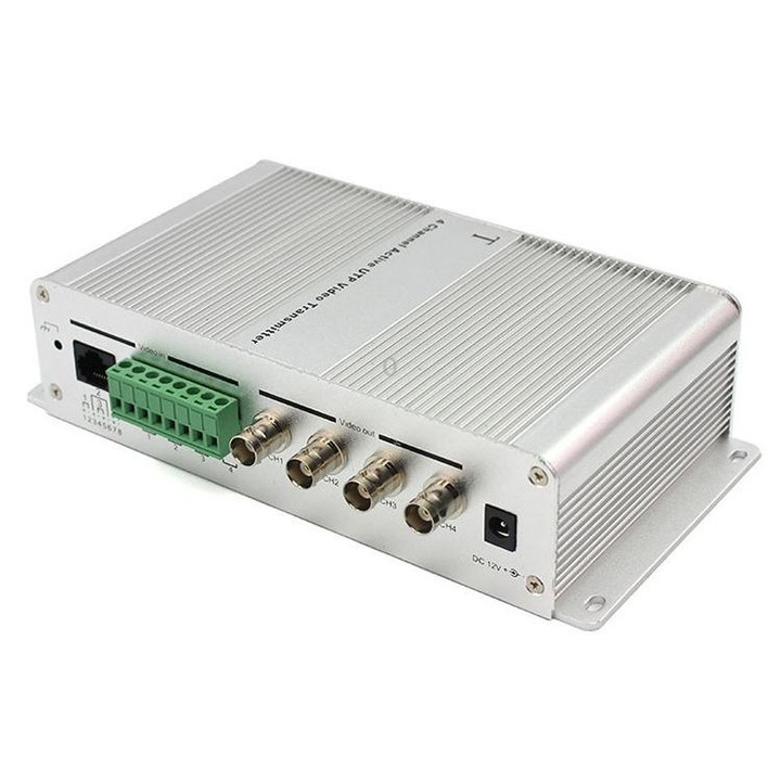 4 Channel Active UTP Video Transmitter(Silver)