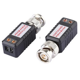 2 PCS HD 202E Enhanced Version Coaxial CVI/TVI/AHD 1CH Passive Transceiver Video Balun