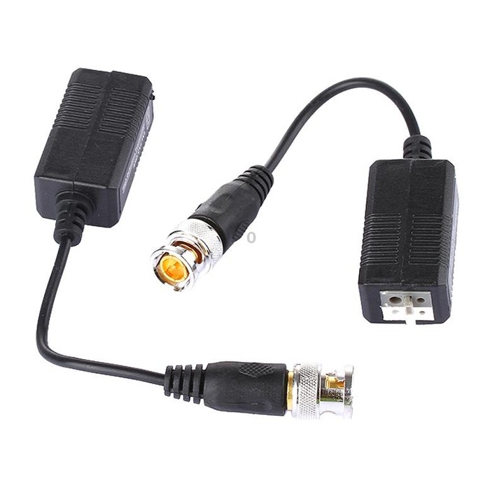2 PCS HD 205C Coaxial CVI/TVI/AHD 1CH Passive Transceiver Video Balun