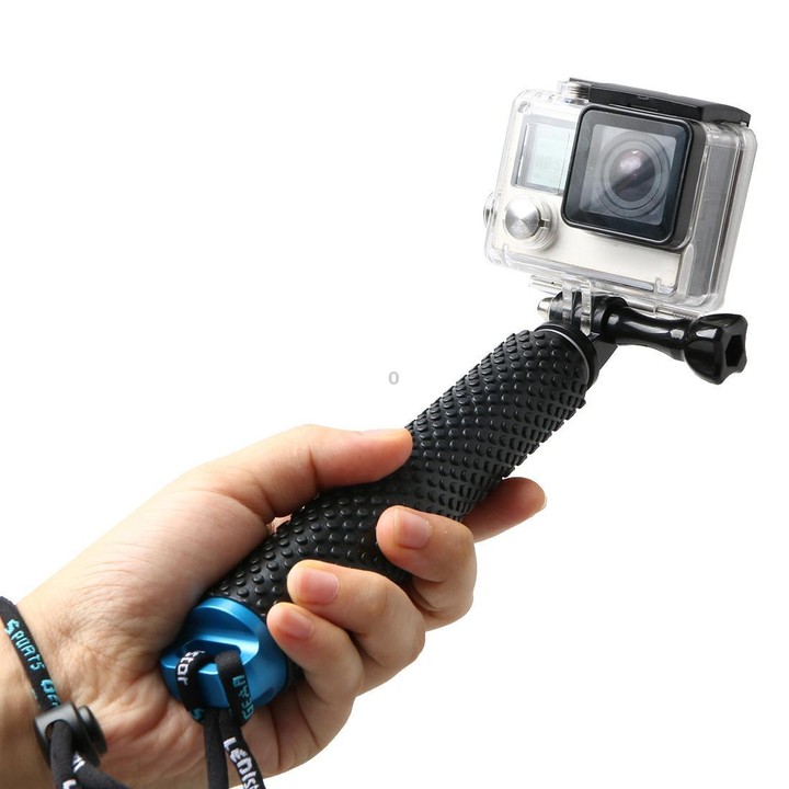Handheld 49cm Extendable Pole Monopod with Screw for DJI, Insta360, GoPro and Other Action Cameras(Blue)